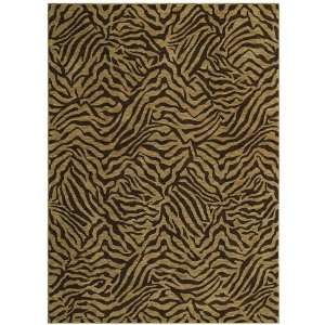   safari Zebra dark brown Rectangle 5.50 x 7.90 Area Rug