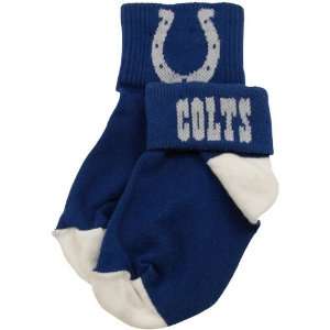  NFL Indianapolis Colts Speed Blue Infant Roll Top Socks 