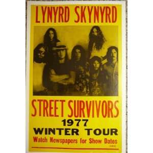  Lynyrd Skynyrd Street Survivors 1977 Winter Tour Concert 