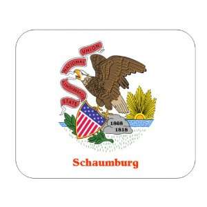  US State Flag   Schaumburg, Illinois (IL) Mouse Pad 