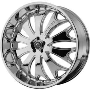 Lorenzo WL029 26x9.5 Chrome Wheel / Rim 6x5.5 with a 35mm Offset and a 
