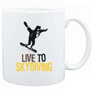  New  Live To Skydiving  Mug Sports