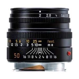  Leica 50mm f/2.0 SUMMICRON M Black Lens for M System 