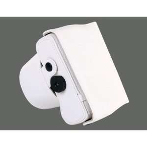  Leather Case Bag for Olympus EPL1 (White): Cell Phones & Accessories