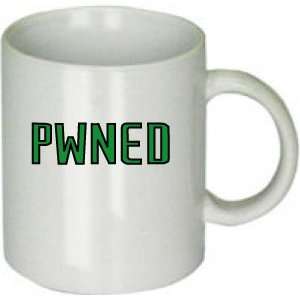 Pwned Coffee Cup Mug Video Gaming Texting Slang Kitchen 