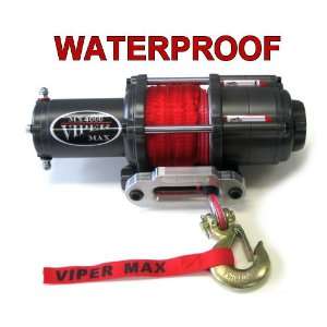  Viper Max 4500 LB Waterproof ATV Winch w/Polaris Ranger 