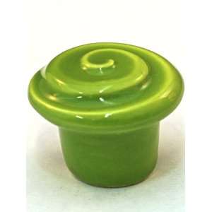   Sorbet Swirls 1 3/4 Glazed Ceramic Mushroom Knob from the Artis