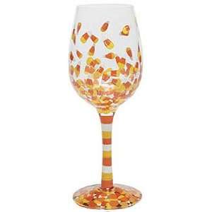  Lolita Halloween Wine Glass Glasses Candy Corn New 