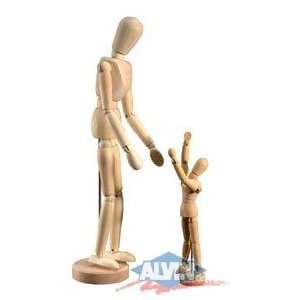  Wooden Human Mini Mannequin (Unisex) 12 Inches Tall Arts 