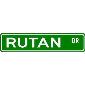 RUTAN Street Name Sign ~ Family Lastname Sign ~ Gameroom 