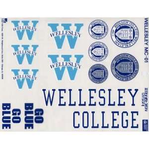 Wellesley College Blue Prides Wellesley College Stickers  