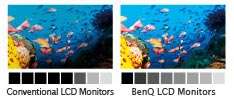 Amazing 10,000,0001 dynamic contrast ratio for bold, dynamic images.