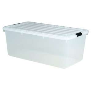   Clear Stacks 22 Gallon Storage Box 100201   4 Pack: Home & Kitchen
