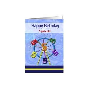  Colorful Ferris Wheel, 5 Year old Birthday Card Toys 