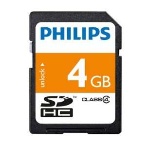  Philips 4GB SD Class 4 Memory Card: Electronics