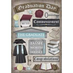  Graduation Cardstock Stickers: Commencement: Arts, Crafts 