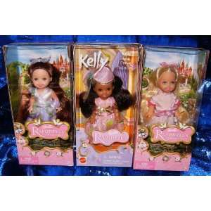  Barbie Kelly Rapunzels Wedding Three 4 Dolls: Toys 