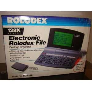  Electronic Rolodex Brand File 128K Memory Desktop Model No 