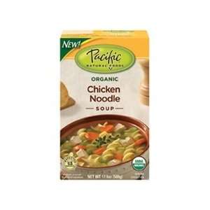 Pacific Natural Chicken Noodle Soup (12x17.6OZ):  Grocery 