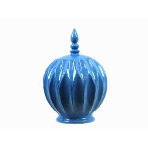  UTC 21087 Light Blue Ceramic Jar with Lid: Home & Kitchen