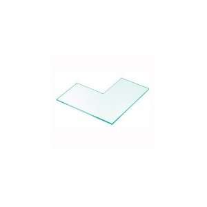  Cal Mil 1431 16   16 in Acrylic Riser Shelf w/ Right Angle 