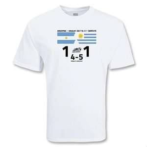   2011 Argentina 1 1 (4 5) Uruguay Result T Shirt