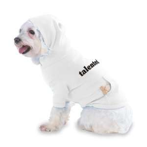  talented Hooded T Shirt for Dog or Cat LARGE   WHITE: Pet 