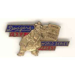   Dodgers Press Pin w Threaded Post by Dieges & Clust