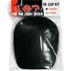  187 Standard Black Knee Pad Recaps