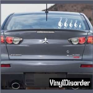Family Decal Set Music Notes Stick People Car or Wall Vinyl Decal 