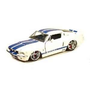  1967 Ford Shelby GT 500 1/24 Mass White w/Blue Stripes 