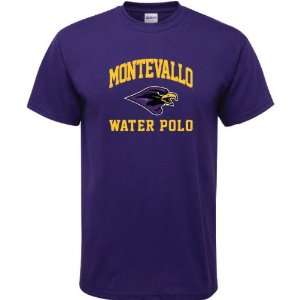   Montevallo Falcons Purple Water Polo Arch T Shirt