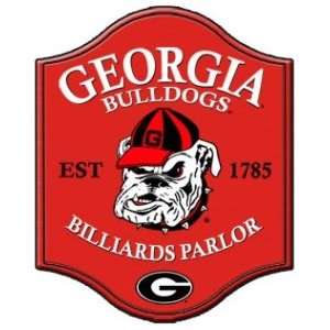  Georgia Bulldogs Pub Style Billiard Parlor Sign Sports 