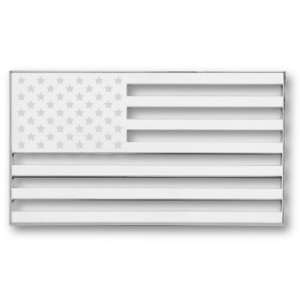  Tropi Cals   American Flag Chrome Emblem Decal: Automotive