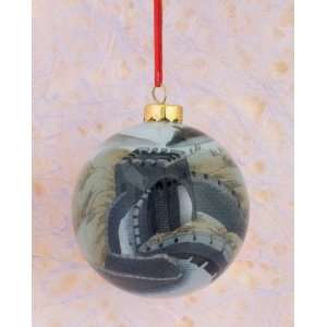  Hand Painted Glass Ornament   The Great Wall: Home 
