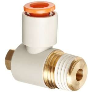 SMC KQ2V07 35S PBT Push To Connect Tube Fitting with Sealant, 90 