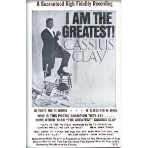  I Am The Greatest Cassius Clay 14 X 22 Vintage Style 