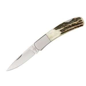 Katz Knives GTST Gentlemans Lockback Knife with Stag Handles:  