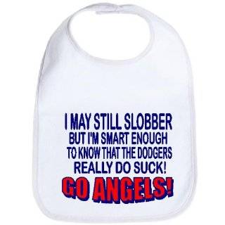   ENOUGH TO KNOW THE DODGERS SUCK FUNNY ITEM TO PROTECT A SHIRT BABY BIB
