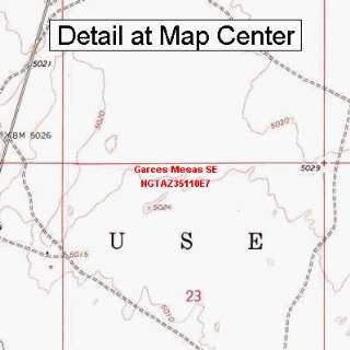  USGS Topographic Quadrangle Map   Garces Mesas SE, Arizona 