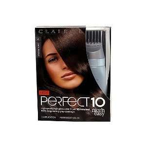 Clairol Perfect 10 Nice n Easy Hair Color Dark Brown 4 (Quantity of 3 