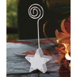  Silver Star Place Card Holders 5307: Home & Kitchen