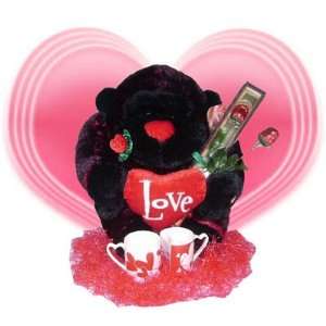  Valentine Love Monkey Gift Set   22 Purple/red Gorilla 