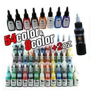  63 Bottles of Tattoo Ink/54 5ml,8 15ml and 1 2oz: Health 