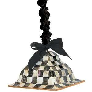  MacKenzie Childs Courtly Check Square Hanging Lamp: Home 
