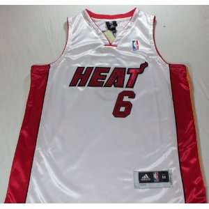  Lebron James Miami Heat White Sewn Jersey   Size 48 