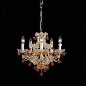  Paris Flea Market Chandelier in Chrome with Crystal Grapes 