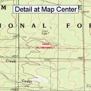  USGS Topographic Quadrangle Map   Yuma, Michigan (Folded 