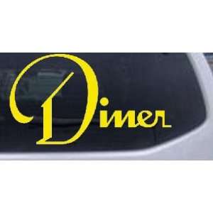 Diner Window Decal Sign Business Car Window Wall Laptop Decal Sticker 
