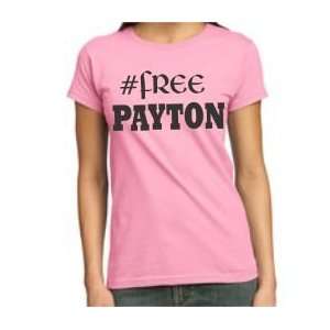 Hashtag # Free Payton Ladies Pink T Shirt for Saints Fans by BBG 